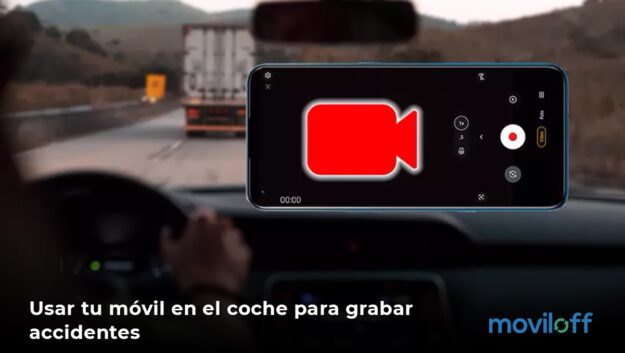 movil coche grabar accidentes telefono smartphone